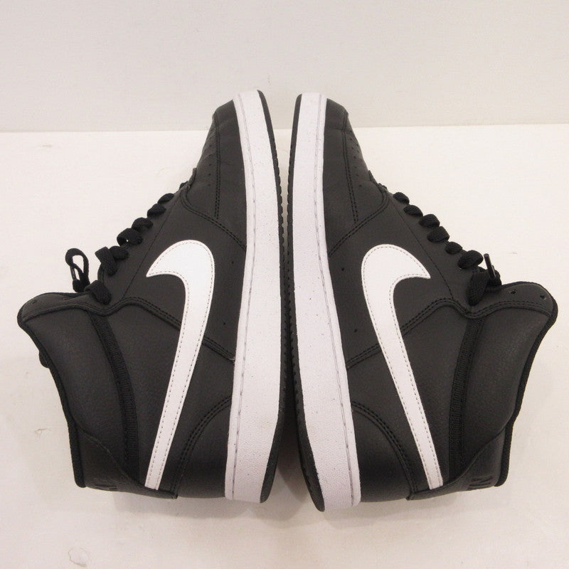 【中古】NIKE | ナイキ COURT VISION MID NN スニーカー DN3577-001 ブラック 28cm