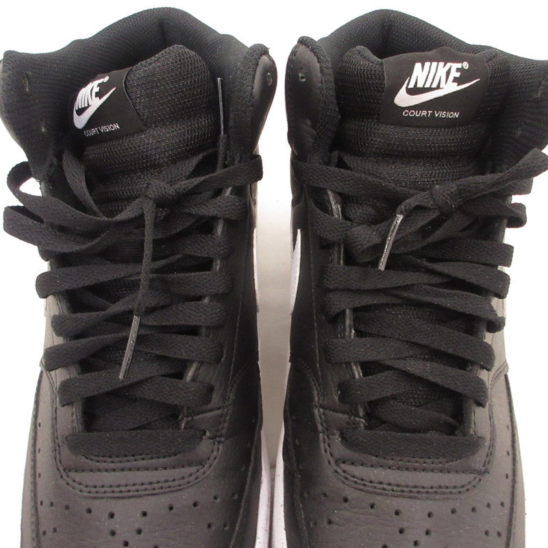 【中古】NIKE | ナイキ COURT VISION MID NN スニーカー DN3577-001 ブラック 28cm