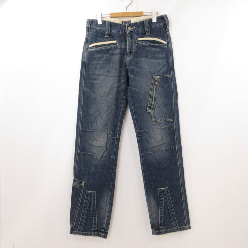 【中古】ARMANI JEANS | アルマーニ・ジーンズ デニムパンツ DIRTY TIGERS ブルー サイズ:XS