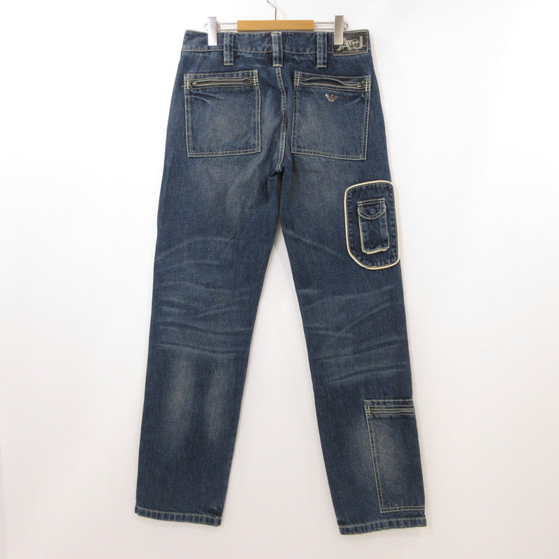 【中古】ARMANI JEANS | アルマーニ・ジーンズ デニムパンツ DIRTY TIGERS ブルー サイズ:XS