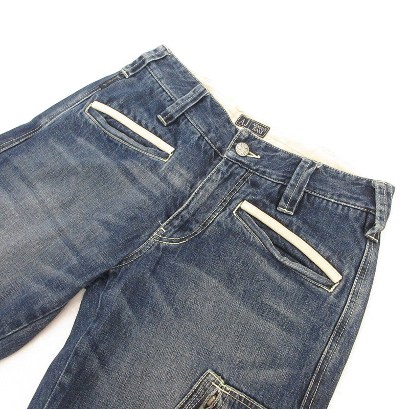 【中古】ARMANI JEANS | アルマーニ・ジーンズ デニムパンツ DIRTY TIGERS ブルー サイズ:XS