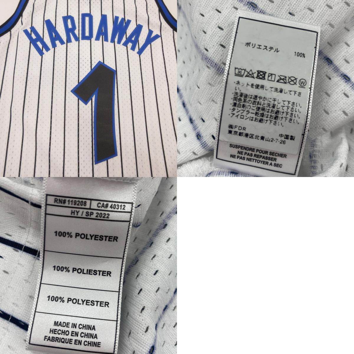 【中古】MITCHELL&NESS | ミッシェルアンドネスミッチェルアンドネス Orlando Magic Penny Hardaway 1993-94 半袖シャツ HY/SP2022 ホワイト サイズ:L