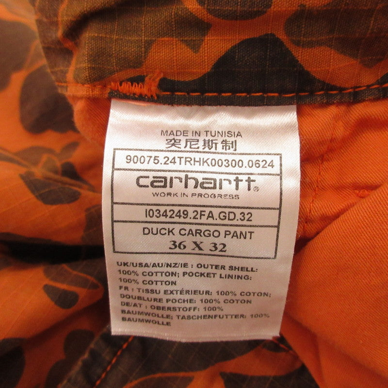 【中古】Carhartt WIP | カーハートダブリューアイピー Duck Cargo Pant カーゴパンツ I034249 カモ サイズ:36