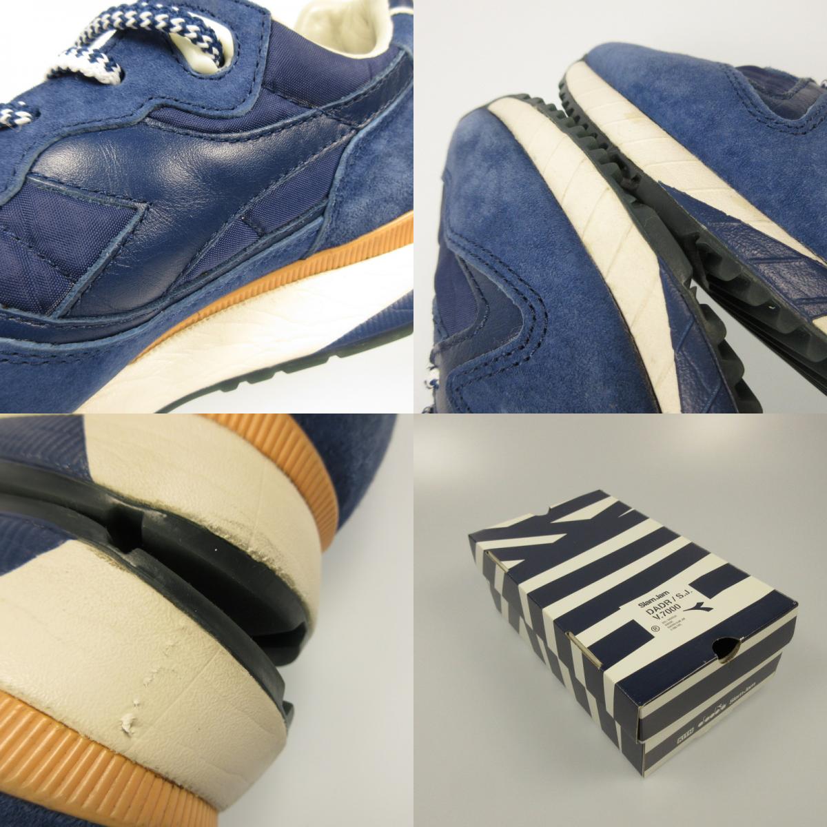 【中古】Diadora | ディアドラ V7000 DADR S.J. スニーカー FLDA170195 ネイビー 27.5cm