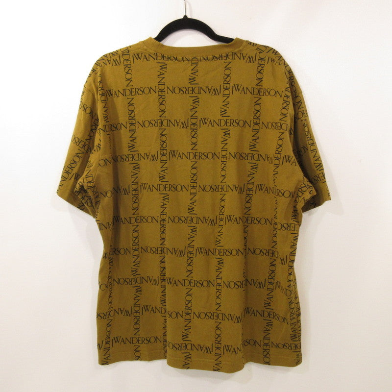 【中古】J.W.Anderson | ジェイダブリュアンダーソン Printed Logo Over T-Shirt 半袖Tシャツ JT0044PG0482619 国内正規品 ブラウン サイズ:M