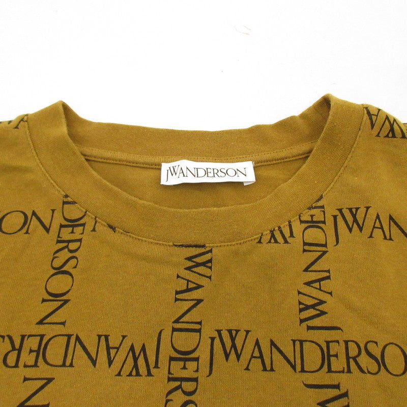 【中古】J.W.Anderson | ジェイダブリュアンダーソン Printed Logo Over T-Shirt 半袖Tシャツ JT0044PG0482619 国内正規品 ブラウン サイズ:M