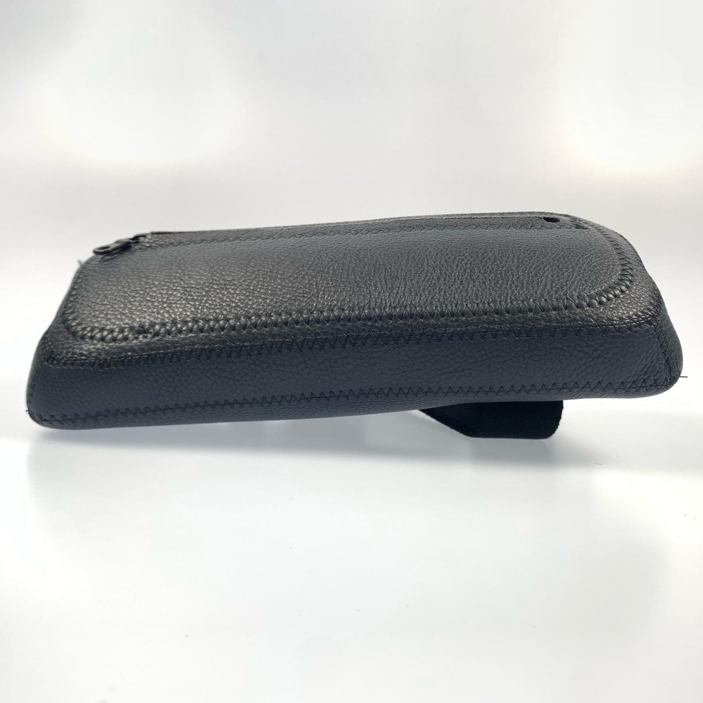 【中古】 スクエアボディバッグ ショルダーバッグ ネオプレンレザー ネイビー