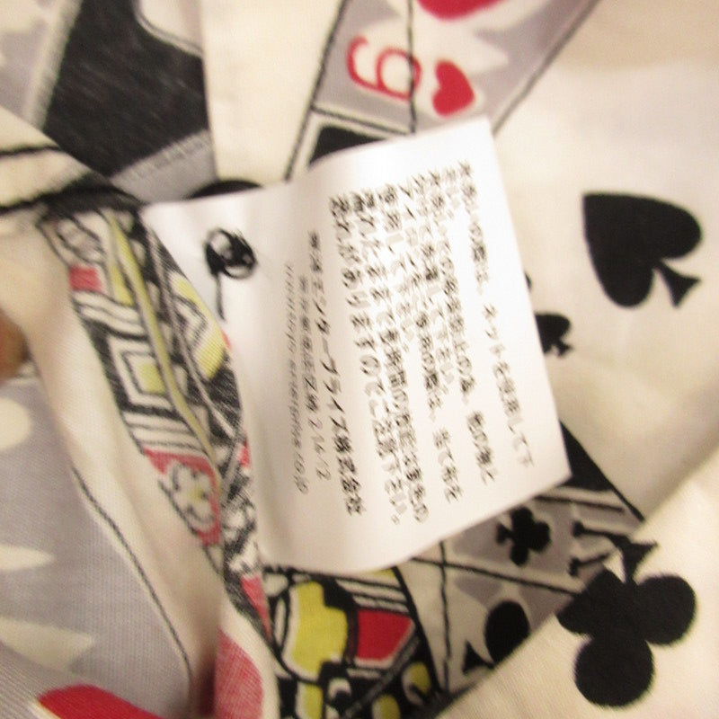 TYPEWRITER COTTON OPEN SHIRT “PLAYING CARDS” Short Sleeve Shirt SH39496 Size: M