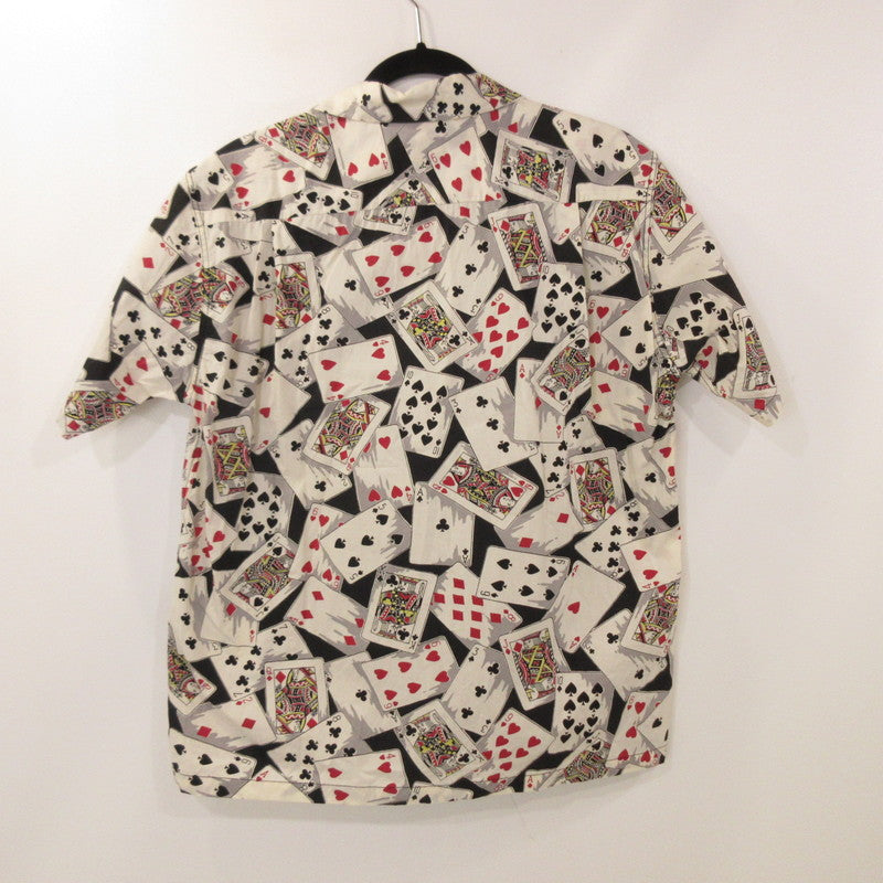 【中古】 TYPEWRITER COTTON OPEN SHIRT “PLAYING CARDS” 半袖シャツ SH39496 サイズ:M