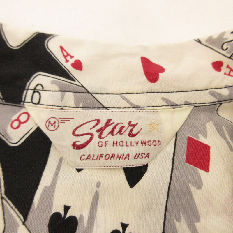 【中古】 TYPEWRITER COTTON OPEN SHIRT “PLAYING CARDS” 半袖シャツ SH39496 サイズ:M