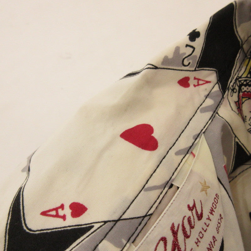 【中古】 TYPEWRITER COTTON OPEN SHIRT “PLAYING CARDS” 半袖シャツ SH39496 サイズ:M
