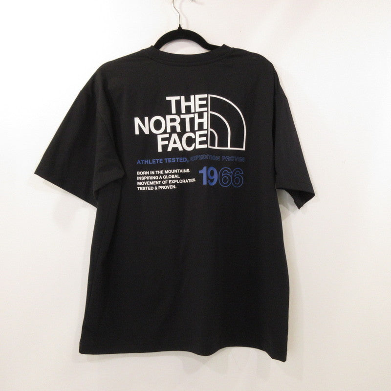 【中古】THE NORTH FACE | ザ・ノースフェイス S/S ES 66 Logo Wide Tee 半袖Tシャツ NT32597 ブラック サイズ:L