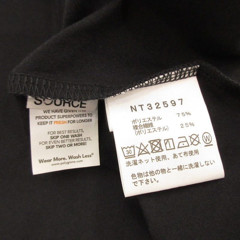 【中古】THE NORTH FACE | ザ・ノースフェイス S/S ES 66 Logo Wide Tee 半袖Tシャツ NT32597 ブラック サイズ:L