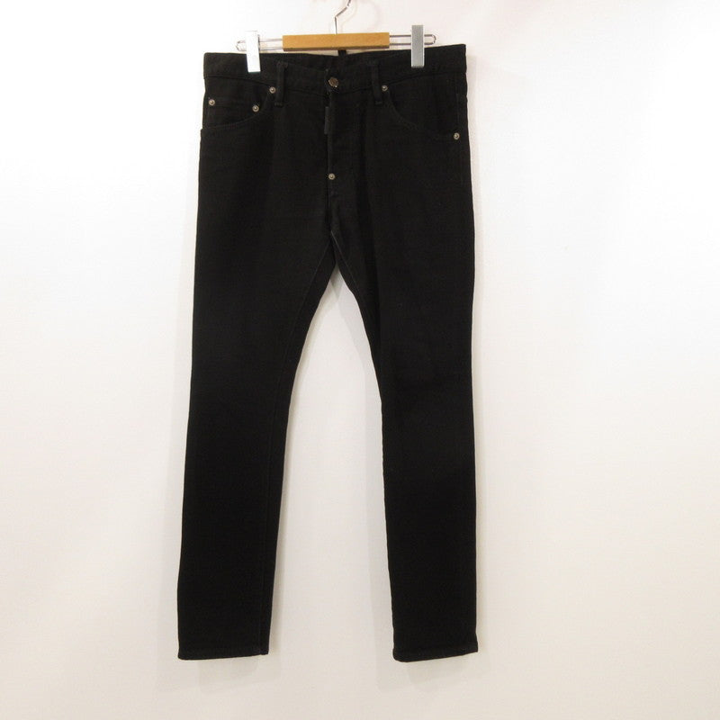 【中古】DSQUARED2 | ディースクエアード BLACK BULL SKATER JEAN デニムパンツ S74LB1427 国内正規品 ブラック サイズ:48