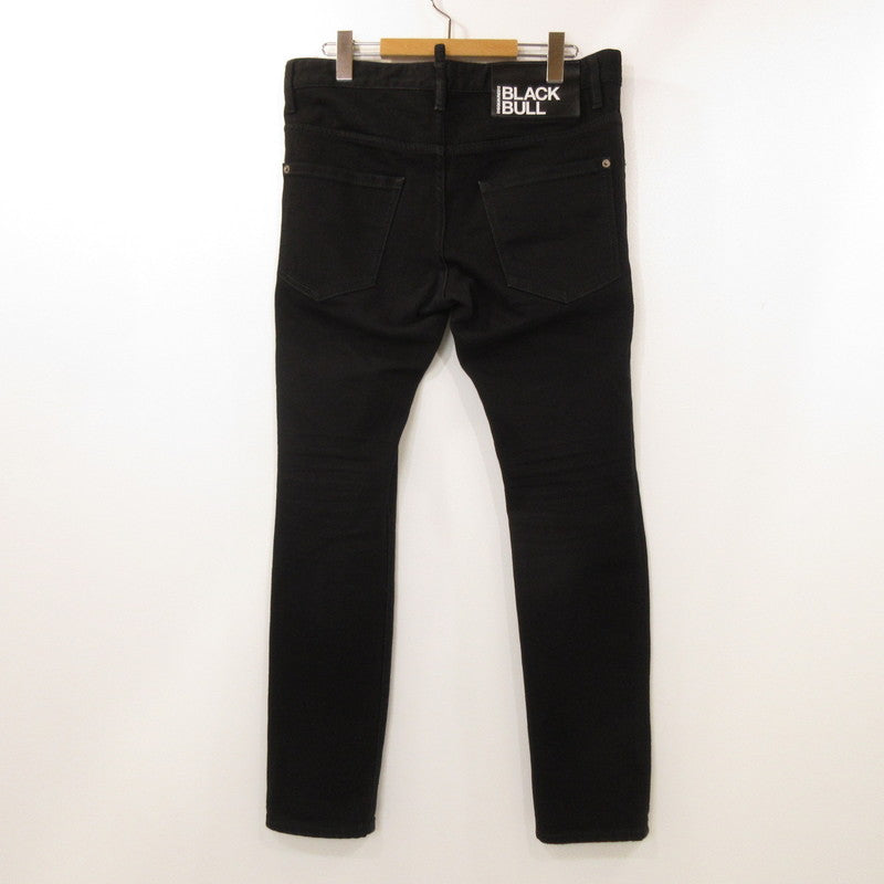 【中古】DSQUARED2 | ディースクエアード BLACK BULL SKATER JEAN デニムパンツ S74LB1427 国内正規品 ブラック サイズ:48