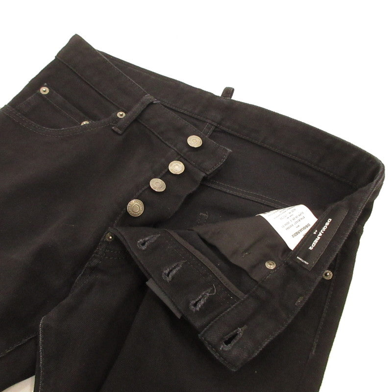 【中古】DSQUARED2 | ディースクエアード BLACK BULL SKATER JEAN デニムパンツ S74LB1427 国内正規品 ブラック サイズ:48