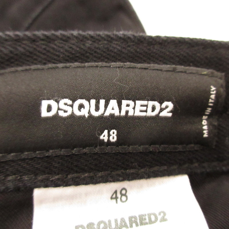 【中古】DSQUARED2 | ディースクエアード BLACK BULL SKATER JEAN デニムパンツ S74LB1427 国内正規品 ブラック サイズ:48
