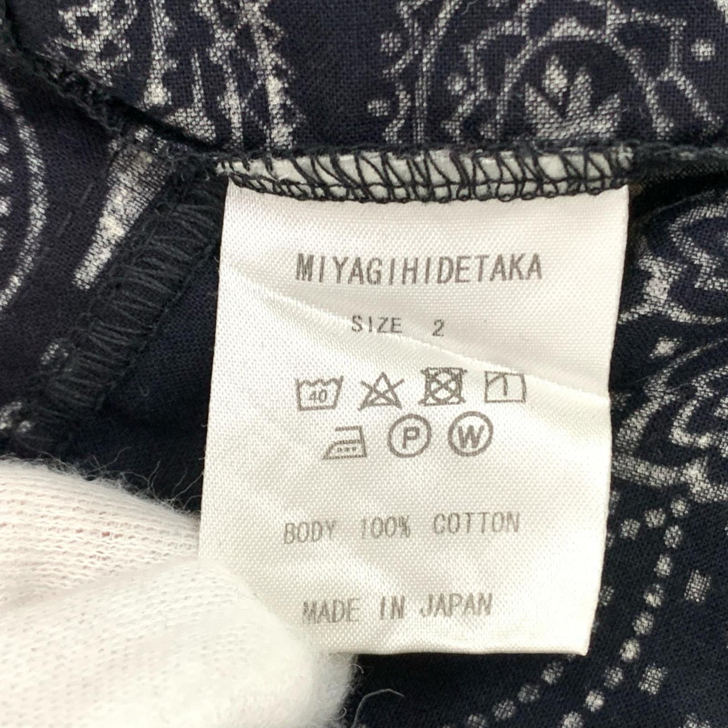 【中古】MIYAGIHIDETAKA | ミヤギヒデタカ LS BANDANA SHIRT 長袖シャツ ブラック サイズ:2