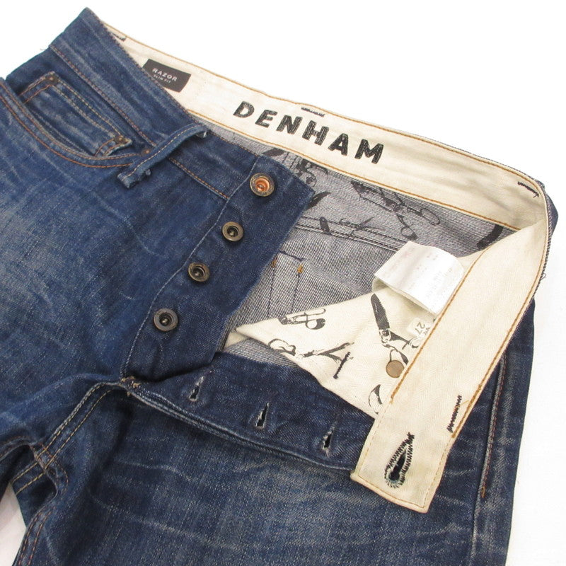 【中古】DENHAM | デンハム RAZOR SLIM FIT デニムパンツ 01-13-11-11-010 ブルー サイズ:27