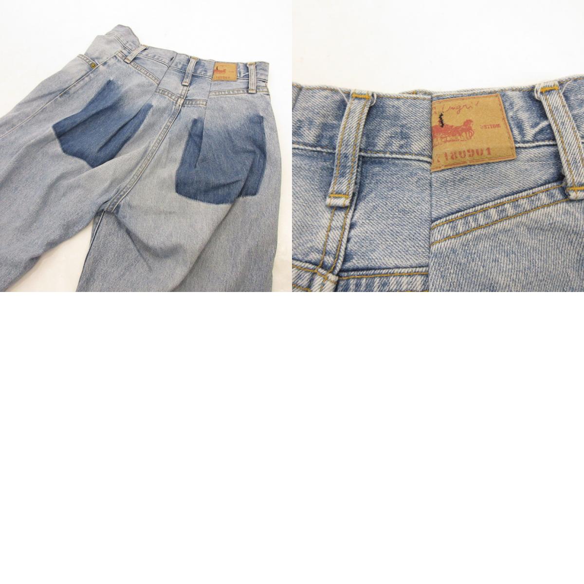 【中古】Ungrid | アングリッド リメイクデザインルーズデニム デニムパンツ 112412450701-01 ブルー サイズ:24
