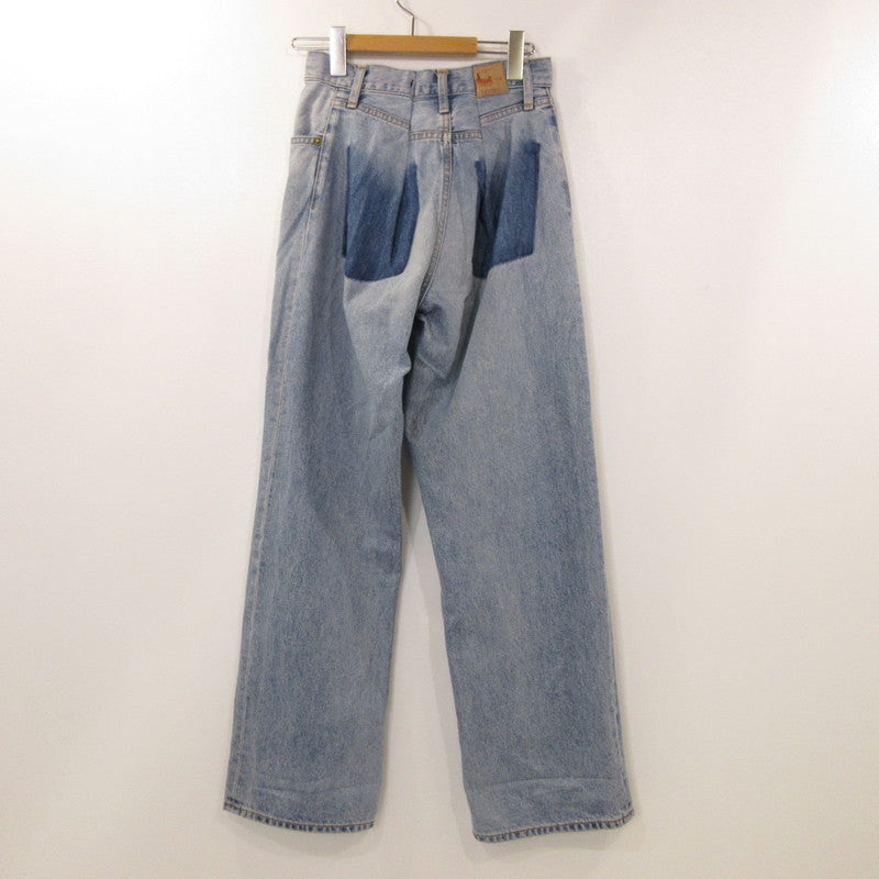 【中古】Ungrid | アングリッド リメイクデザインルーズデニム デニムパンツ 112412450701-01 ブルー サイズ:24