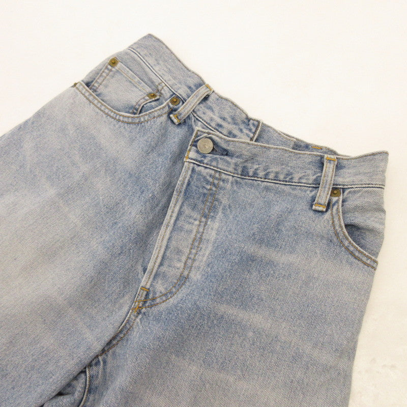 【中古】Ungrid | アングリッド リメイクデザインルーズデニム デニムパンツ 112412450701-01 ブルー サイズ:24