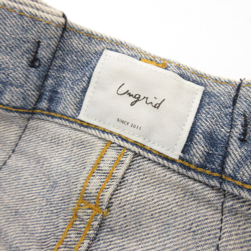 【中古】Ungrid | アングリッド リメイクデザインルーズデニム デニムパンツ 112412450701-01 ブルー サイズ:24