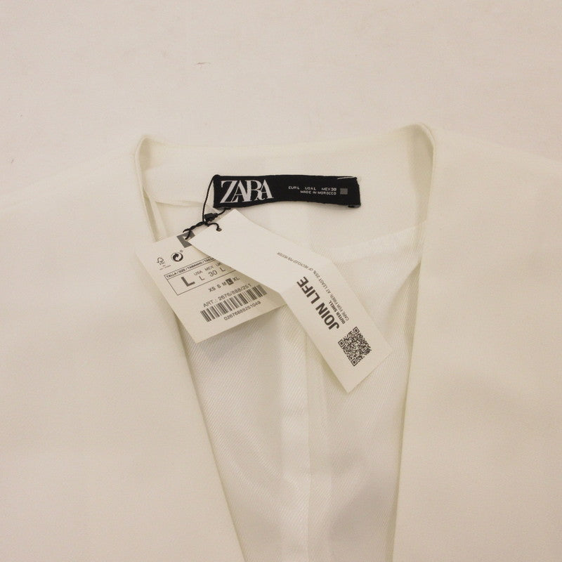 【中古】ZARA | ザラ ベスト 2676/888 ホワイト サイズ:L