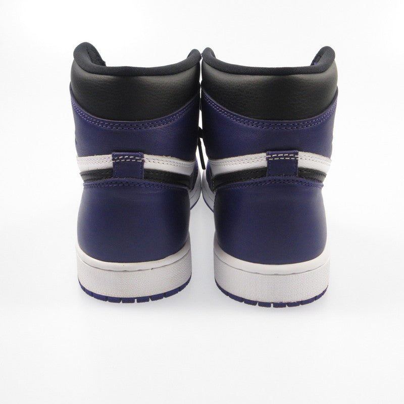 【中古】NIKE | ナイキ AIR JORDAN RETRO 1 HIGH OG COURT PURPLE スニーカー 555088-500 パープル 26.5cm