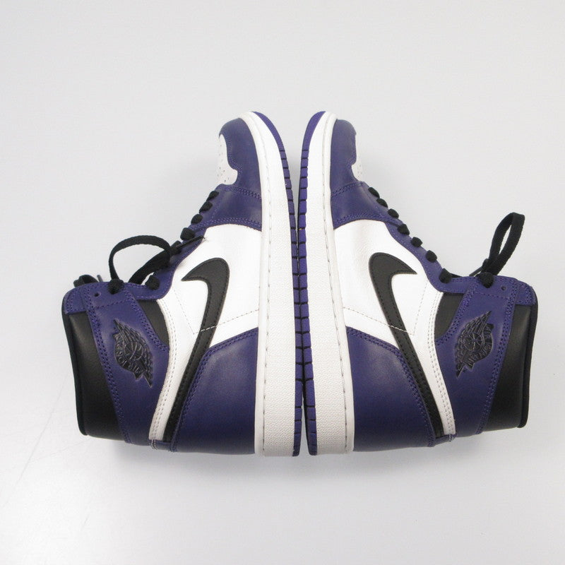 【中古】NIKE | ナイキ AIR JORDAN RETRO 1 HIGH OG COURT PURPLE スニーカー 555088-500 パープル 26.5cm