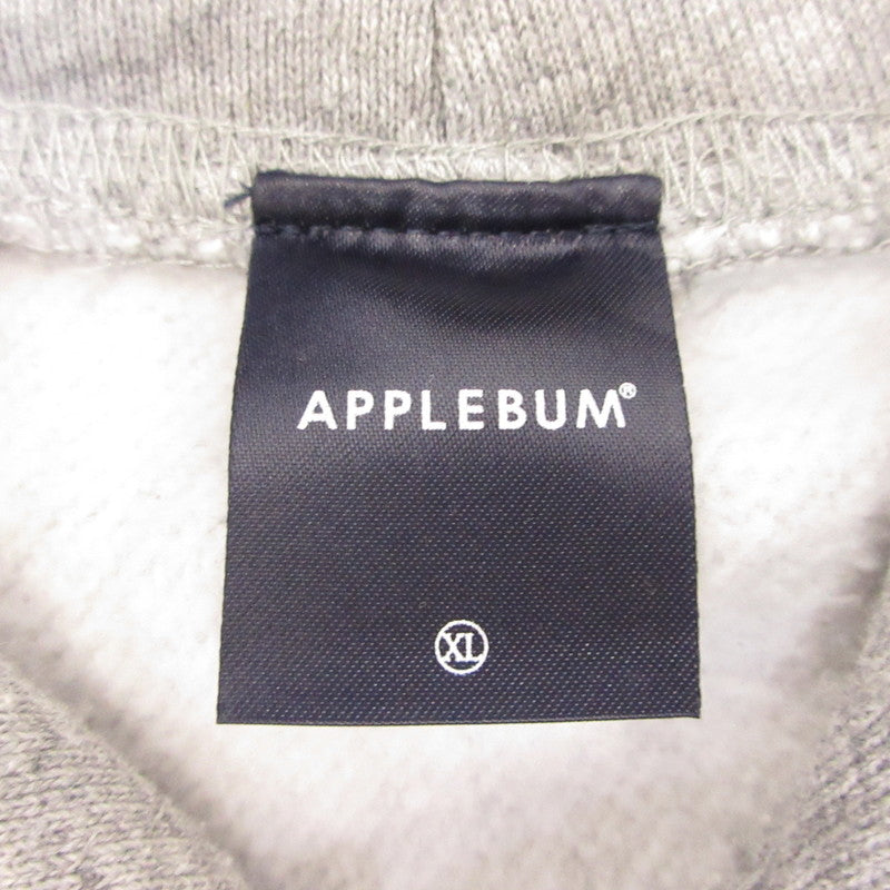 【中古】APPLE BUM | アップルバム APBM SWEAT PARKA パーカー グレー サイズ:XL