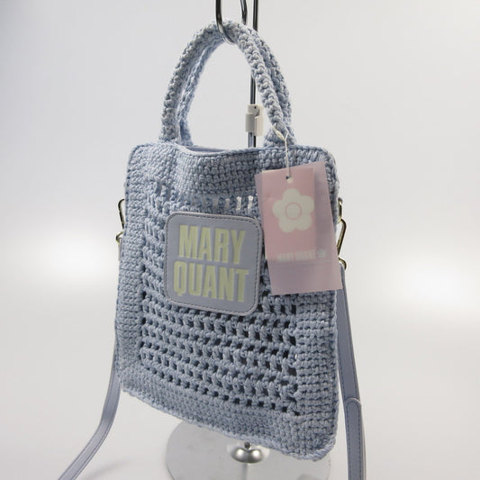 【中古】MARY QUANT | マリークヮント クロシェ風ロゴバッグ その他バッグ 002521900401-01 ライトブルー