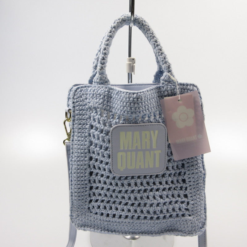【中古】MARY QUANT | マリークヮント クロシェ風ロゴバッグ その他バッグ 002521900401-01 ライトブルー