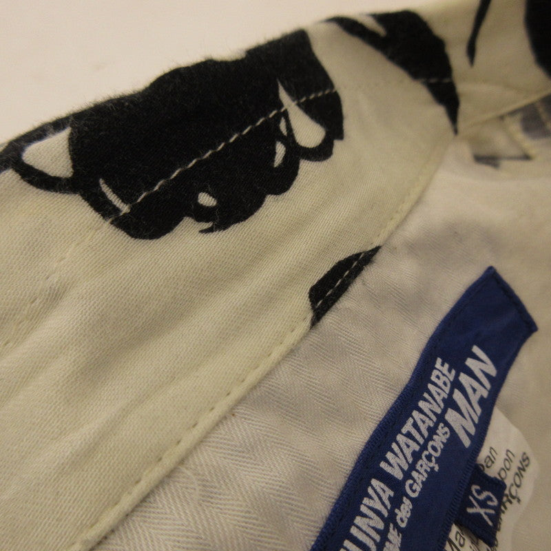 【中古】JUNYA WATANABE COMME des GARCONS MAN | ジュンヤワタナベコムデギャルソンマン レーヨンサテンプリント 半袖シャツ WS-B019 サイズ:XS