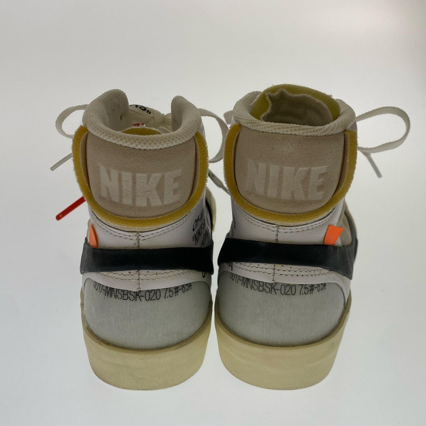 【中古】NIKE | ナイキ THE 10 BLAZER MID スニーカー AA3832-100 サイズ:25.5cm アイボリー 25.5cm