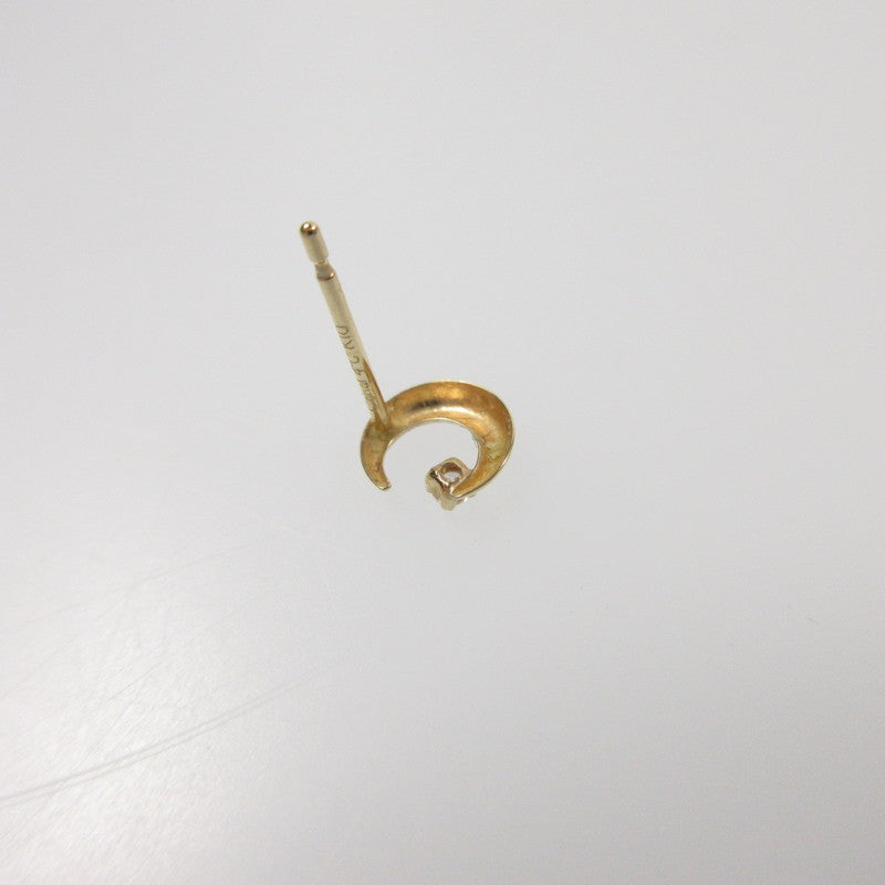 【中古】canal4℃ | カナルヨンドシー 月モチーフ ピアス 151636153010 K10 ゴールド