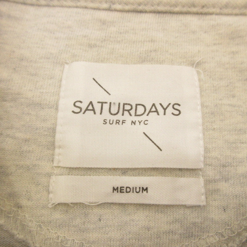 【中古】SATURDAYS NYC | サタデーズ サタデイズ JAMES LONG SLEEVE BLOCK STRIPE TEE 長袖Tシャツ BBM-6402-B サイズ:M