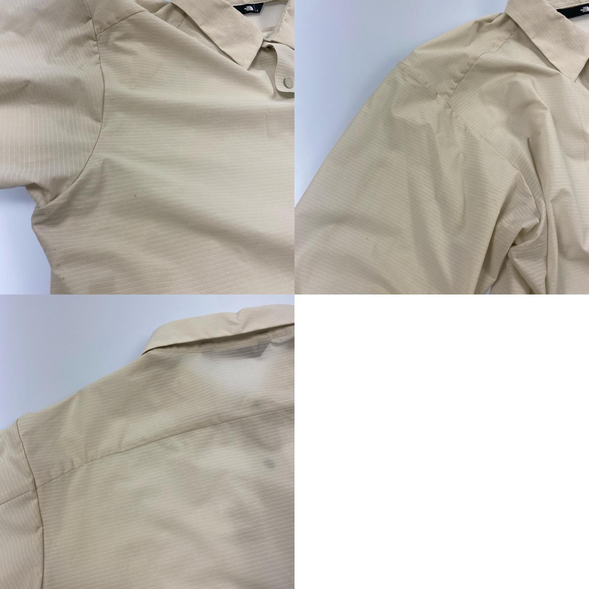 【中古】THE NORTH FACE | ザ・ノースフェイス L/S PARAM SHIRT 長袖シャツ NR12201 アイボリー サイズ:S