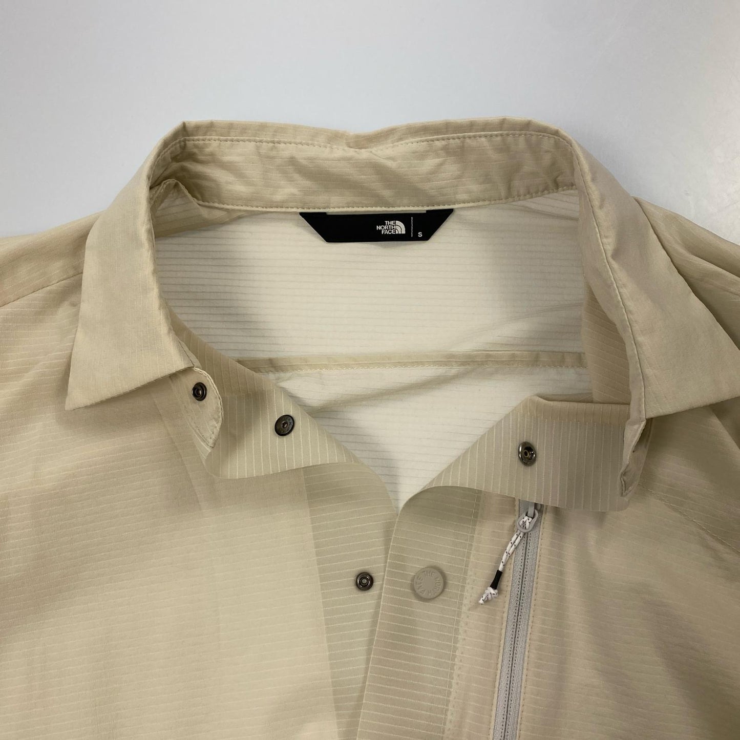 【中古】THE NORTH FACE | ザ・ノースフェイス L/S PARAM SHIRT 長袖シャツ NR12201 アイボリー サイズ:S