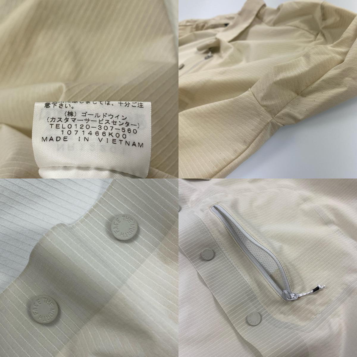 【中古】THE NORTH FACE | ザ・ノースフェイス L/S PARAM SHIRT 長袖シャツ NR12201 アイボリー サイズ:S