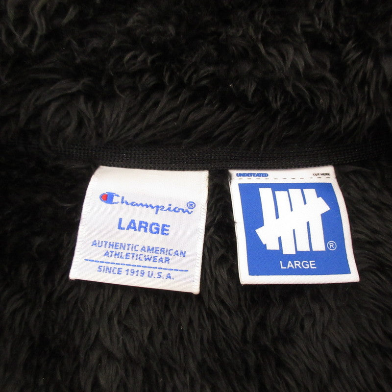 【中古】UNDEFEATED | アンディフィーテッド SHERPA JACKET その他トップス C8-U612 ブラック サイズ:L