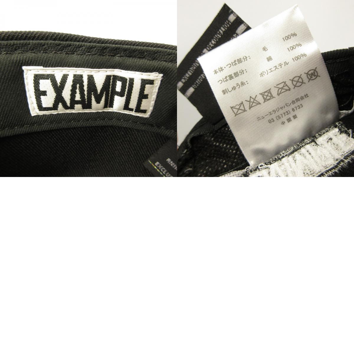 【中古】EXAMPLE | イグザンプル キャップ 13276190 ブラック