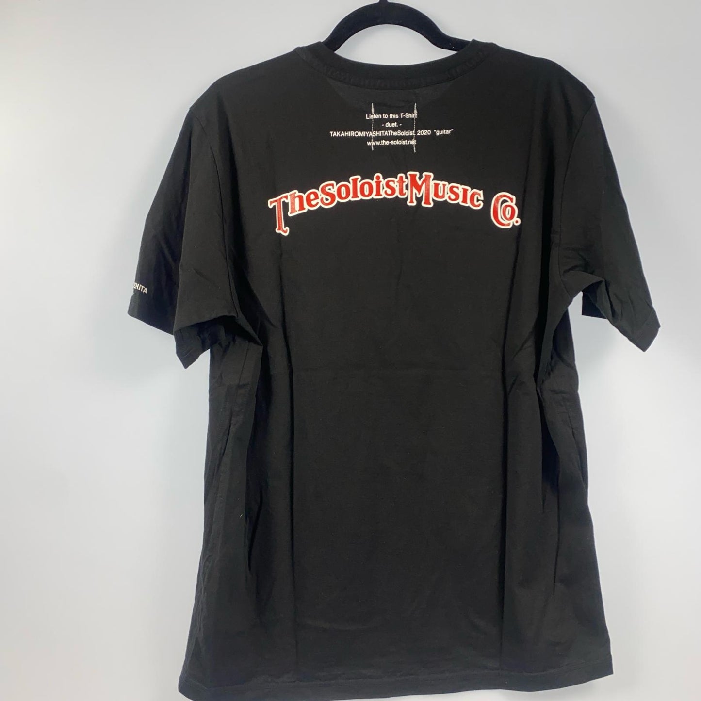 【中古】TAKAHIRO MIYASHITA TheSoloist. | タカヒロミヤシタソザソロイスト guitar Tee 半袖Tシャツ sc.0068SS20 年式:2020S/S ブラック サイズ:50