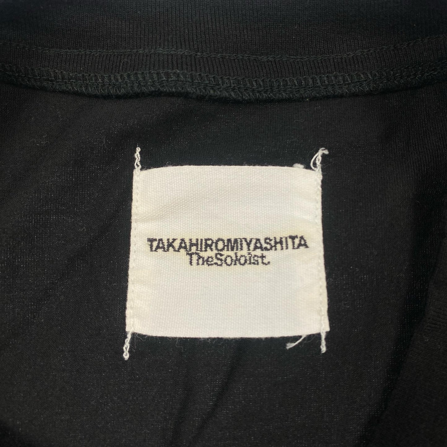 【中古】TAKAHIRO MIYASHITA TheSoloist. | タカヒロミヤシタソザソロイスト guitar Tee 半袖Tシャツ sc.0068SS20 年式:2020S/S ブラック サイズ:50