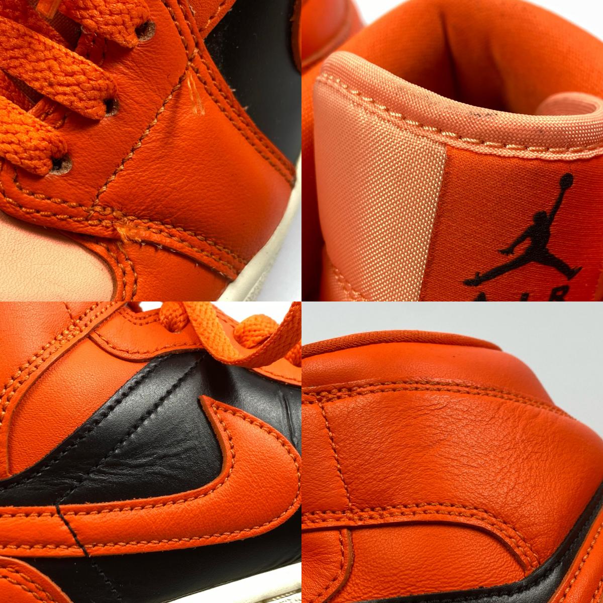 【中古】NIKE | ナイキ Women's Air Jordan 1 Mid スニーカー DM3381-600 2022S/S 27.0cm オレンジ 27cm