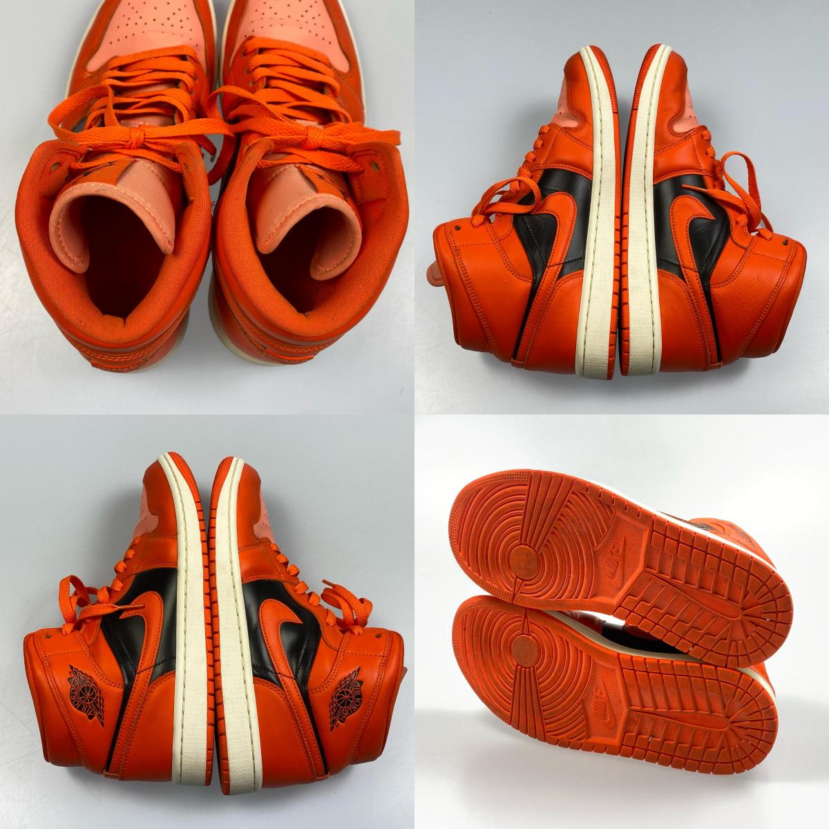 【中古】NIKE | ナイキ Women's Air Jordan 1 Mid スニーカー DM3381-600 2022S/S 27.0cm オレンジ 27cm