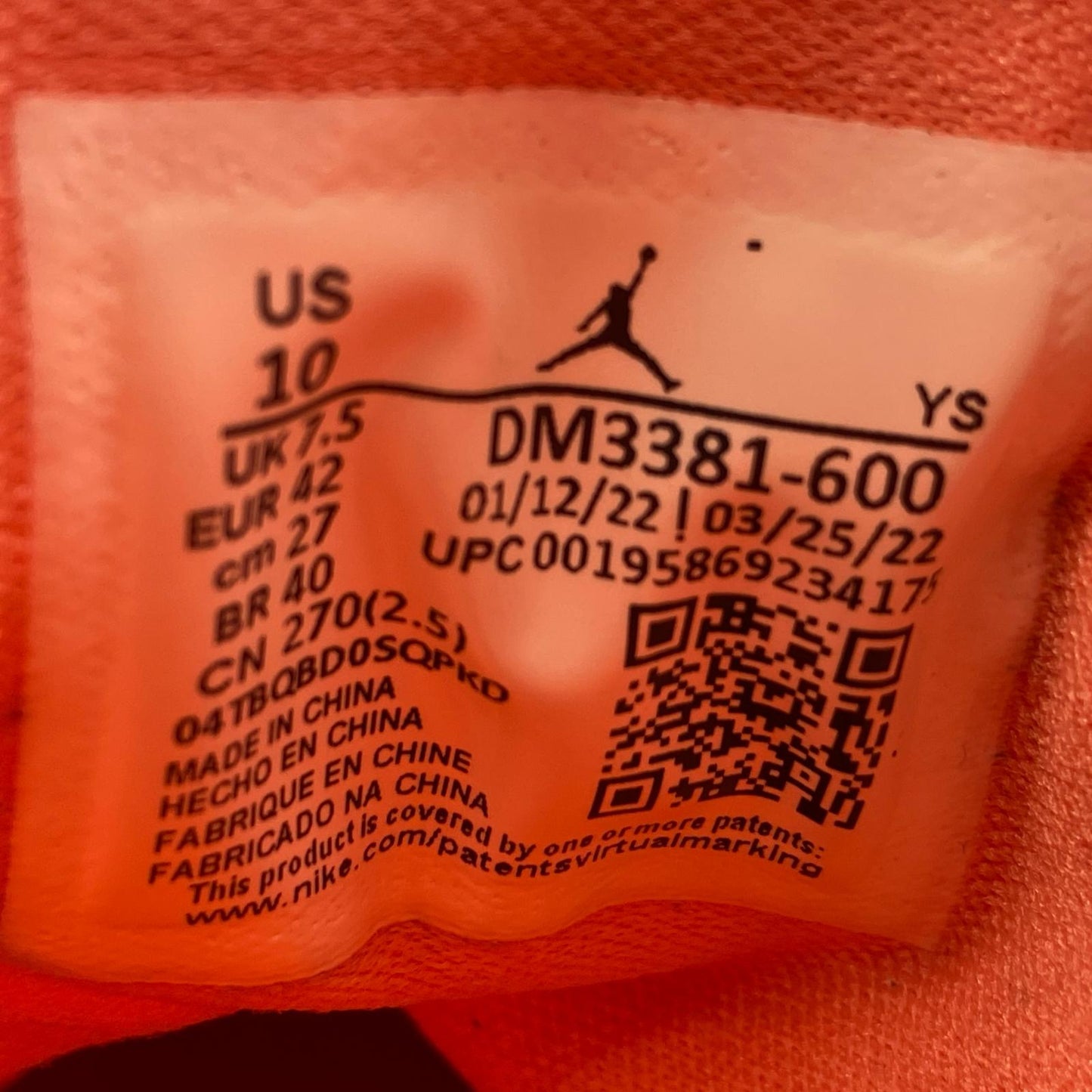 【中古】NIKE | ナイキ Women's Air Jordan 1 Mid スニーカー DM3381-600 2022S/S 27.0cm オレンジ 27cm