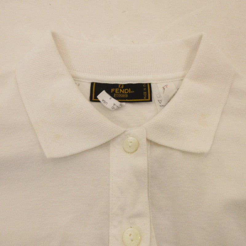 【中古】FENDI | フェンディ ポロシャツ 9805 8 ホワイト サイズ:38