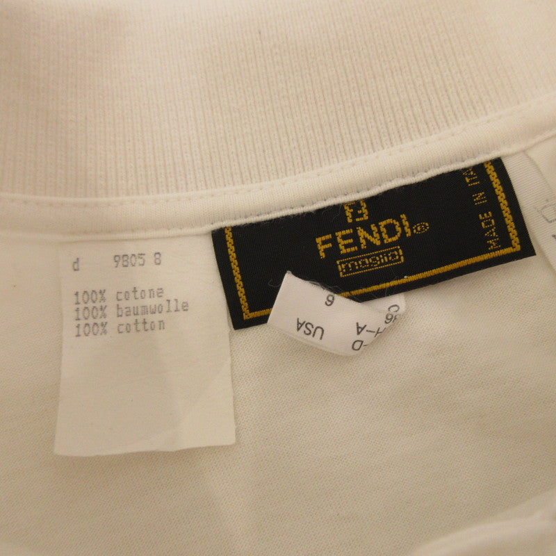 【中古】FENDI | フェンディ ポロシャツ 9805 8 ホワイト サイズ:38