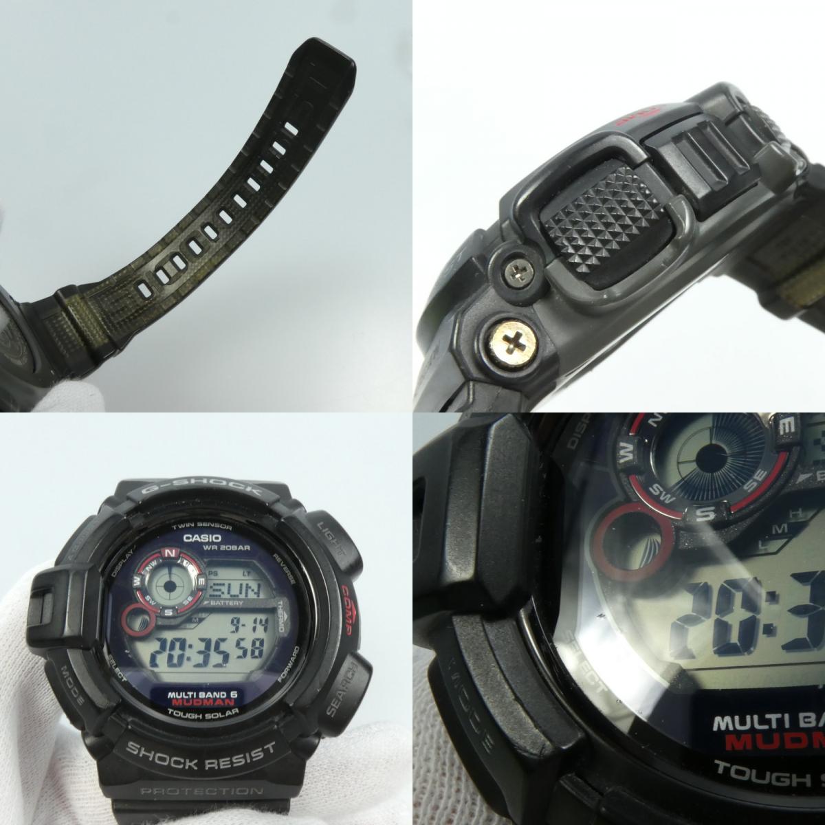 【中古】G-SHOCK | ジーショック MUDMAN 腕時計 GW-9300-1JF ブラック